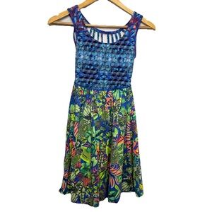Maaji Swim Sun Dress Tropical Jewel Print Strappy Back